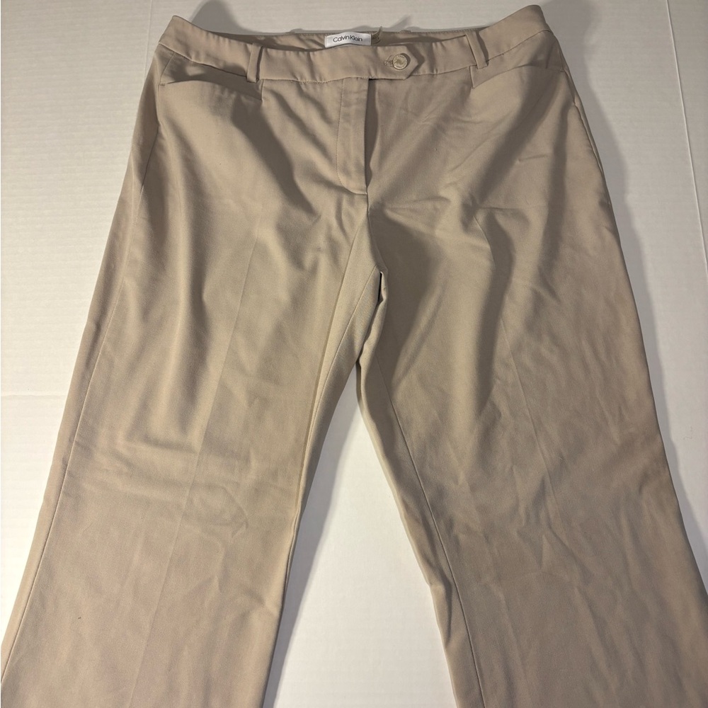 Calvin Klein Modern Fit Classic Tan Dress Pants Size 8